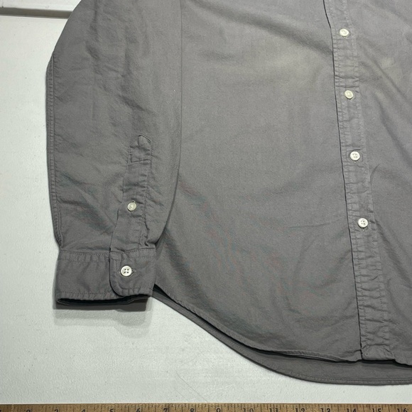 Ralph Lauren size Medium Slim fit Gray Oxford Cloth Button Down Shirt. - Picture 7 of 13